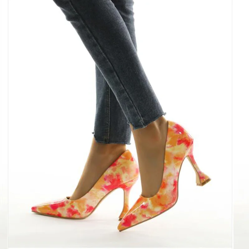 

European Autumn Pointed Toe High-heeled Women Pumps Shoes