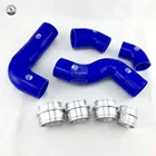 Силиконовый турбо-интеркулер, шланг для V W GOLF MK5 MKV FSI 2,0 T GT I (4 шт.), красныйсинийчерный