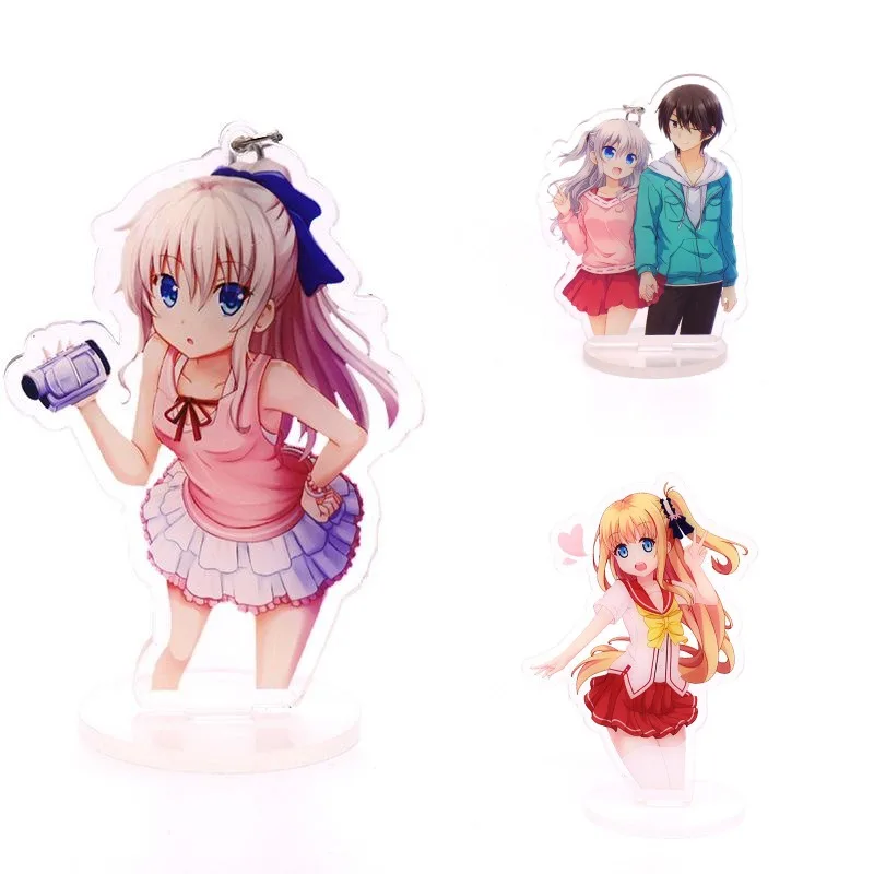 

2021 Hot Anime Charlotte Acrylic Stand Model Otsusaka Yuu Tomori Nao Yusa Nishimori Action Figure Desktop Standing Plate Gift