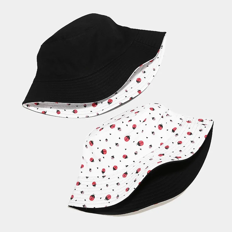 Панама женская двусторонняя с принтом | Аксессуары для одежды