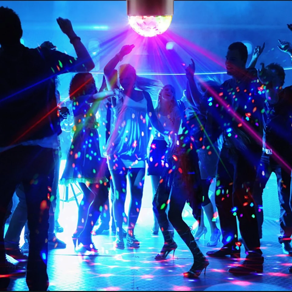 Звуковая активация вращающийся чешское стекло диско шар/вечерние светильник s