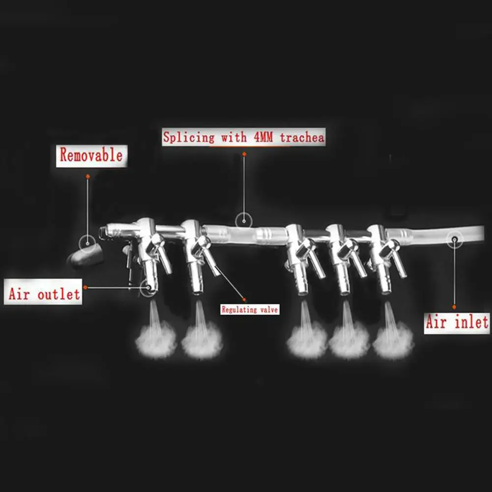 Воздушный насос из нержавеющей стали для аквариума сплиттер воздушного потока