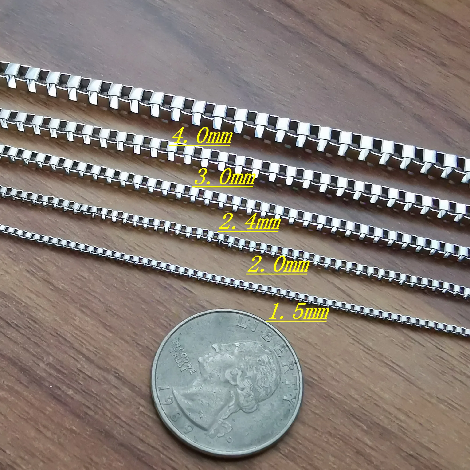 10 метров оптом 1 6 мм/2 4 мм/3 мм/4 мм коробка из нержавеющей стали цепь фурнитура для