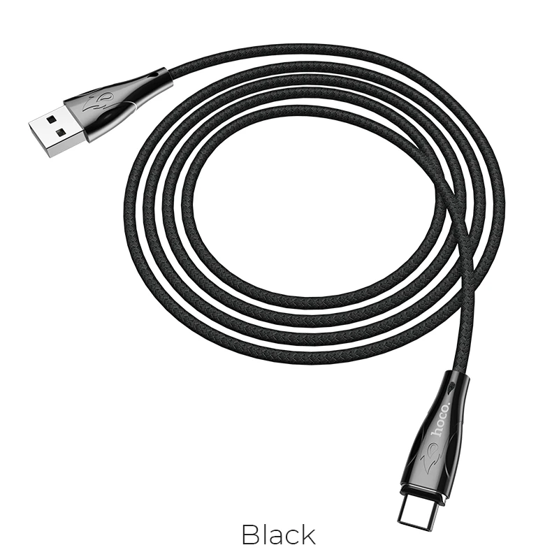 HOCO Магнитный usd кабель для iPhone 11 Pro XS Max X 7 6 Plus телефоны Быстрая зарядка type C USB кабель для передачи данных для Sam sung Xiao mi - Цвет: For black Type C