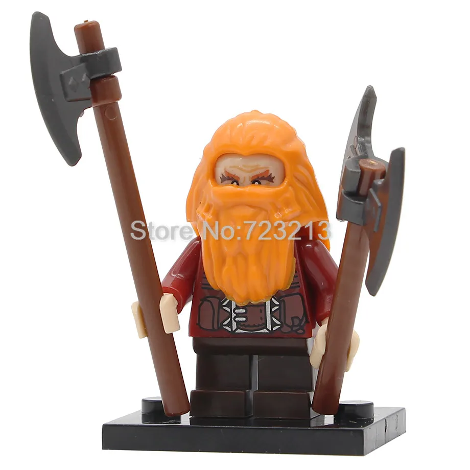 PG8183 Desolation of Smaug рисунок Фили дайн Ironfoot Kili Oin Gloin Dori Goblin ORCS строительные блоки модели кирпичи наборы игрушек - Цвет: Gloin