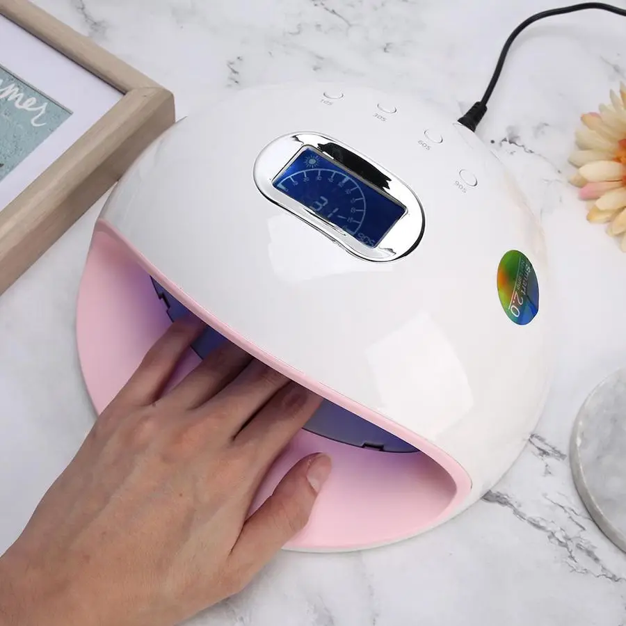 60 Вт профессиональный маникюрный аппарат умный Светодиодный УФ-гель для ногтей