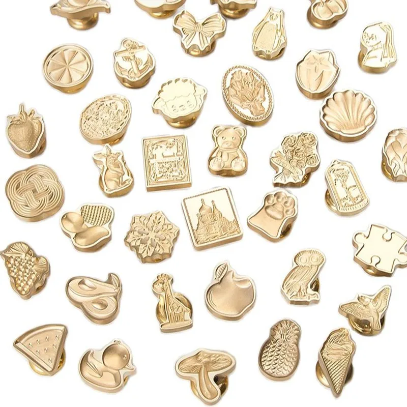 3D тисненый винтажный восковой штамп для печати Цветы животные свадебных