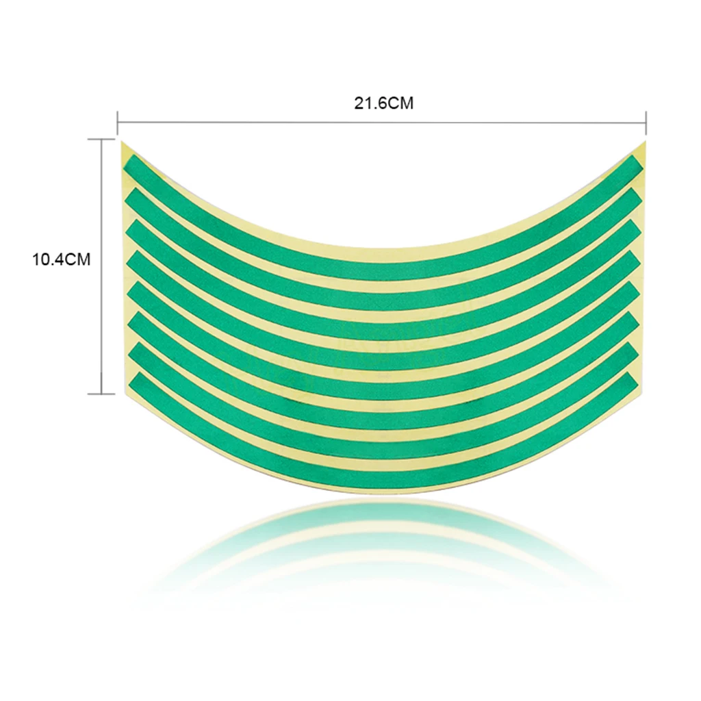 16 шт. светоотражающая лента колеса полосой наклейка Накладка для езды на