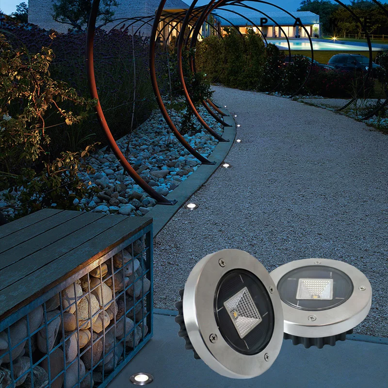 

10 шт. новые светодиодный солнечные панели подземные лампы наружные Энергосберегающие экологически чистые наружные IP65 водонепроницаемые с...