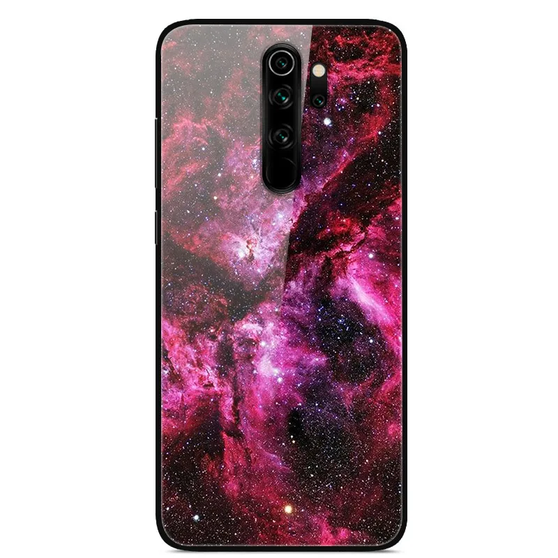 51 Redmi Note 8 Pro Чехол 6,53 ''стекло твердая задняя крышка для Xiaomi Redmi Note 8 Pro чехлы для телефонов силикон бампер Fundas Redmi Note8 8T - Цвет: 51