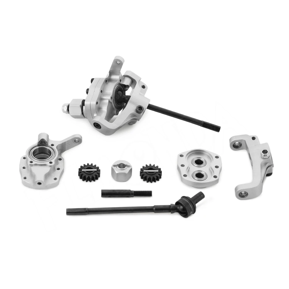 SCX10 сплав портал передние и задние оси с усовершенствованными частями рулевого