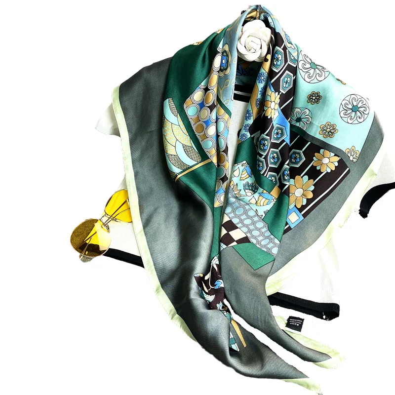 

Fashion Summer Silk Scarf Women Scarves for Hair Neck Cover Female Kerchief Bandana Hijab Bufanda de seda Foulard carre femmes