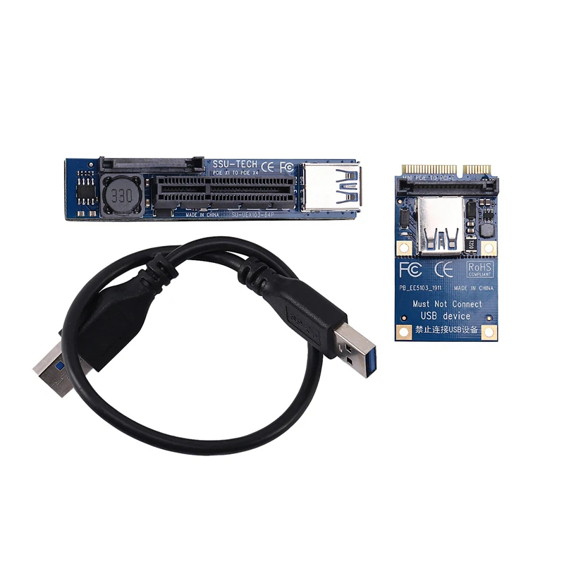Мини PCIE к X4 удлинитель адаптер переходник карта ПК графическая коннектор 30 см USB