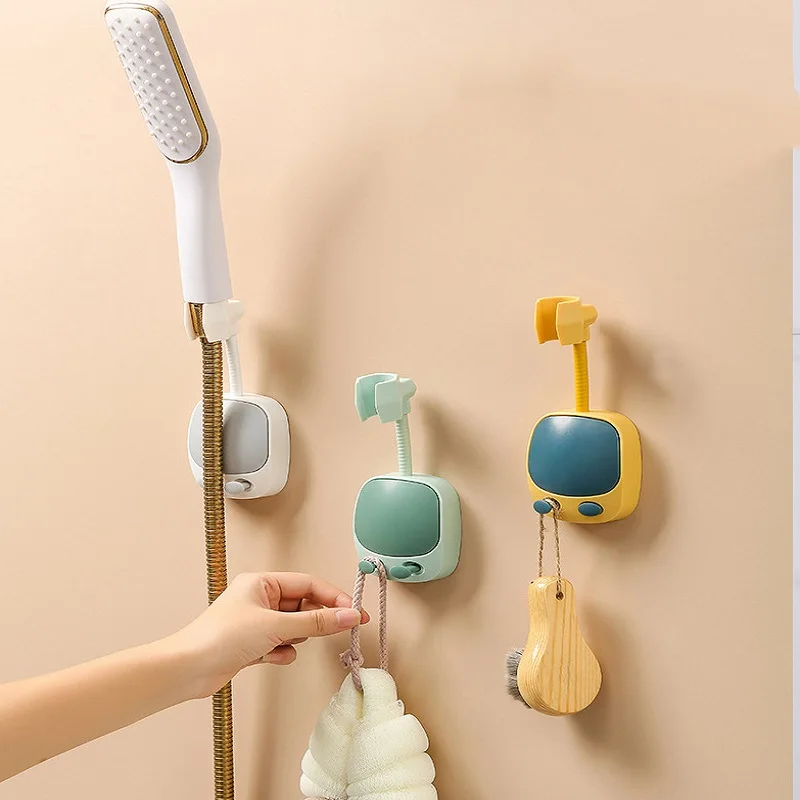 

Держатель для душа с вращением на 360 градусов, универсальный самоклеящийся держатель для душевой лейки, кронштейн для ванной комнаты без от...