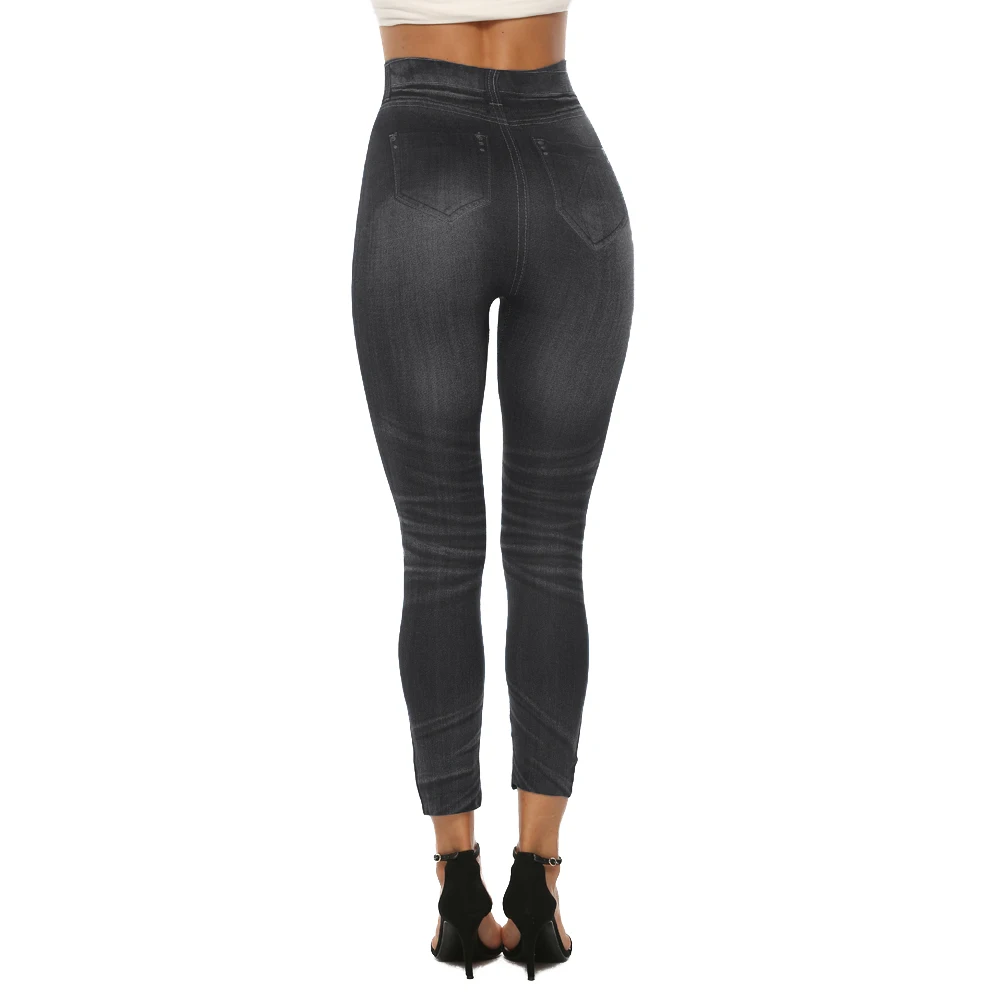 Весна 2020 узкие женские джинсы с высокой талией леггинсы для женщин бесшовные