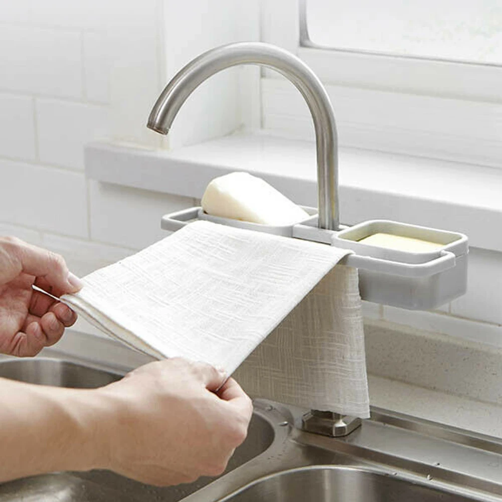 Регулируемая стойка для кранов кухонные принадлежности стеллаж хранения в