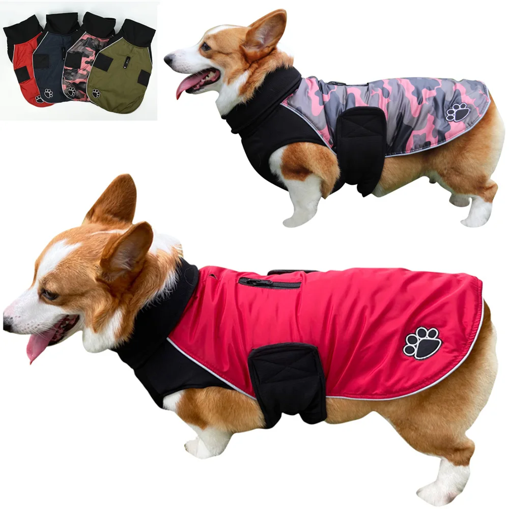 

Good-looking Pet Knit High Collar Double-sided Dog Clothes for Small and Medium-sized Large Dogs In Autumn Winter Warm Coat