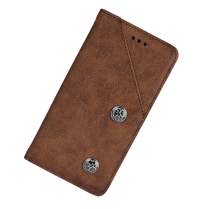 vintage brown Чехол-бумажник на huawei honor 10 кожаный чехол-книжка винтажные чехлы для телефонов бампер для honor 10 book 360, полный защитный корпус,чехол для honor 10 - Цвет: vintage brown