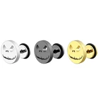 Серьги Simplee в виде головы тыквы на Хэллоуин, модные круглые серьги в виде торта из титановой стали, ювелирные изделия из нержавеющей стали для мужчин и женщин, сглаза