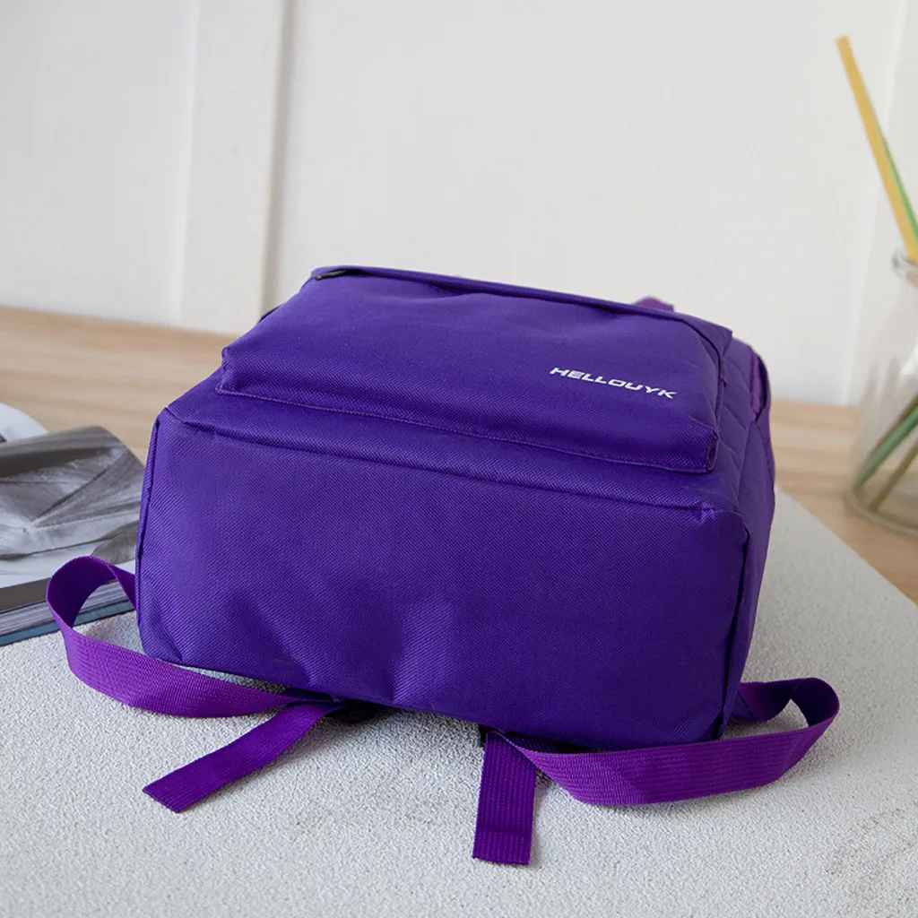 Школьные ранцы для девочек-подростков вместительные однотонные