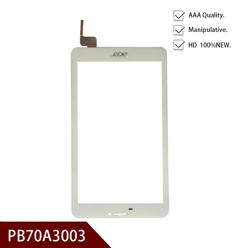 10PCS/LOT New 7 inch for Acer Iconia Talk7 B1-723 B1 723 Touch Screen Digitizer panel glass lens PB70A3003 PB70A2716