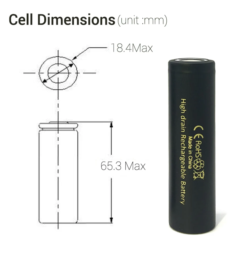 Новинка 18650 литий-ионная аккумуляторная батарея 3500mAh 15A литиевая батарея с высоким дренажом для Flashinglight Vaping 3,7 V 18650 батарея