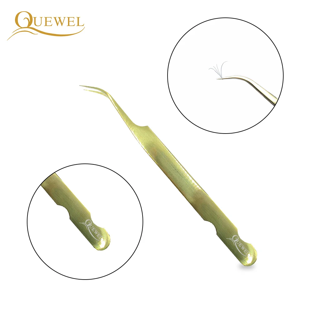 Щипцы Quewel для наращивания ресниц точные пинцеты из нержавеющей стали объема