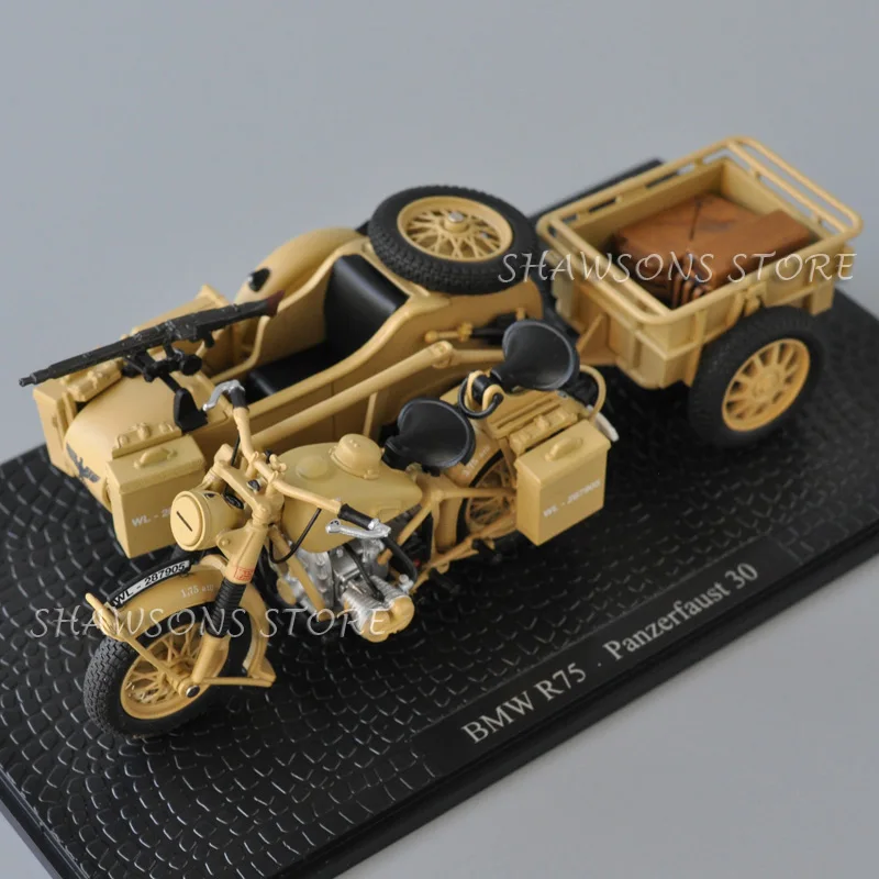 Коллекция литых под давлением военных моделей в масштабе 1:24 SS18 R75 Panzerfaust 30 сидекар