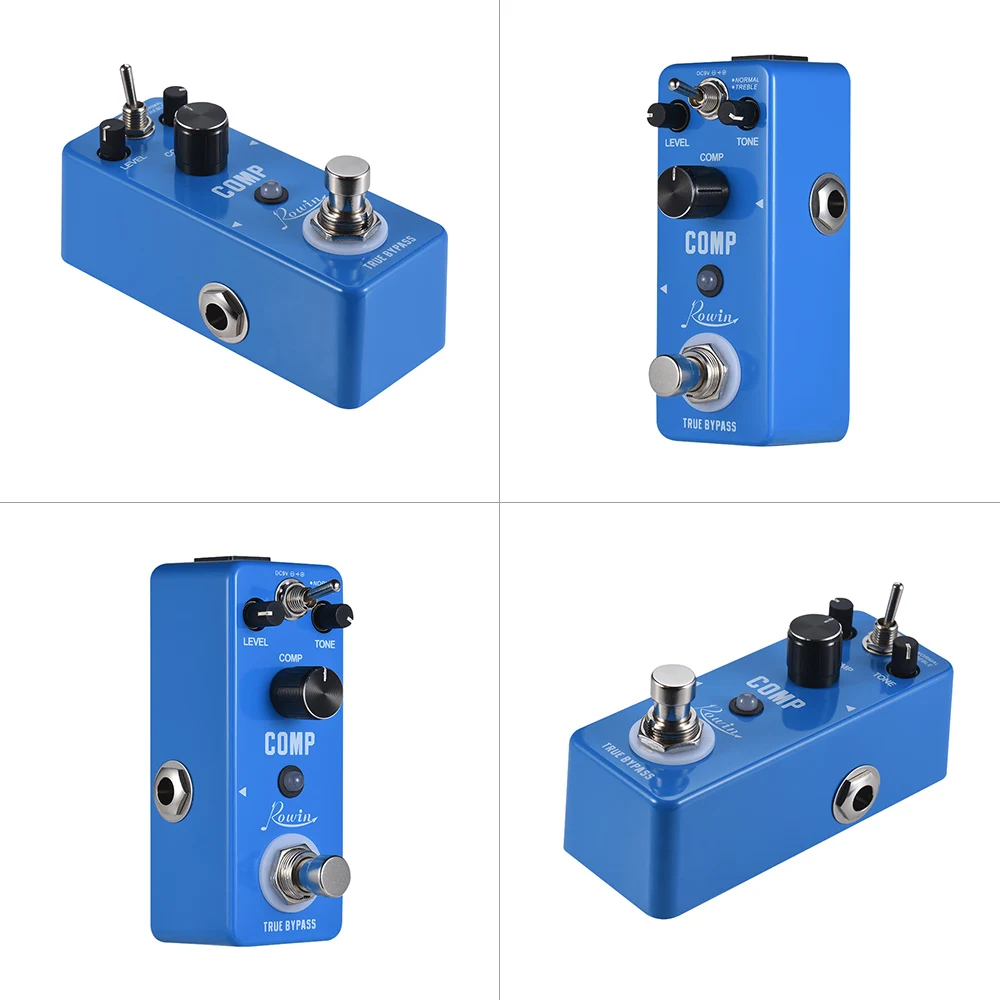 Rowin COMP Compressor Compress Guitar Effect Pedal Aluminum Alloy Shell True Bypass | Спорт и развлечения