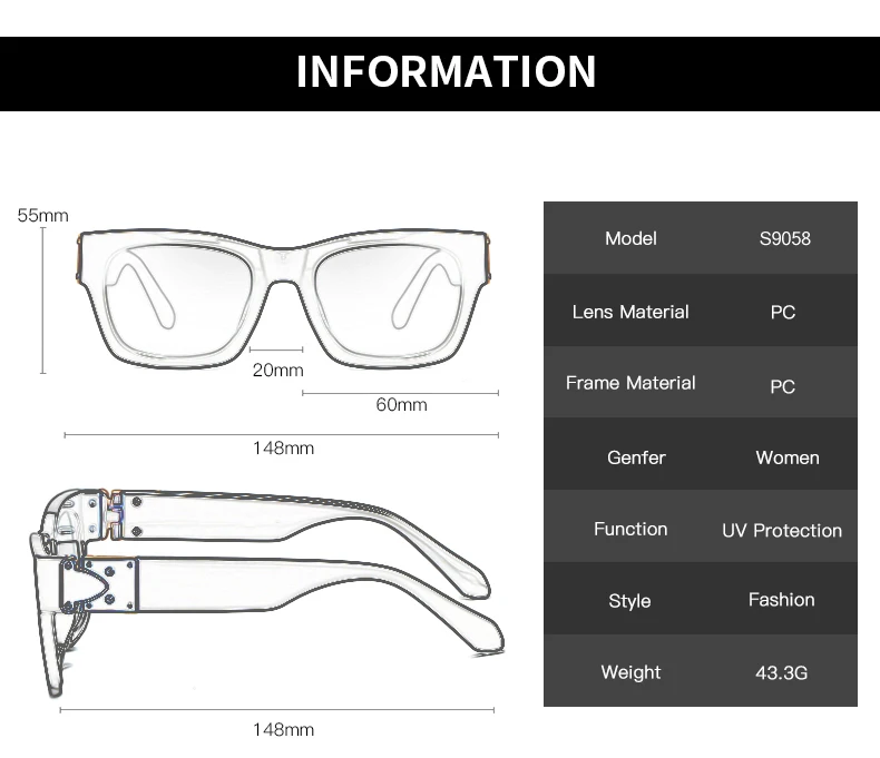 

Square Cool Sunglasses Men Women Fashion UV400 Glasses Retro Sun Glasses Female Eyewear Vintage Shades for Women