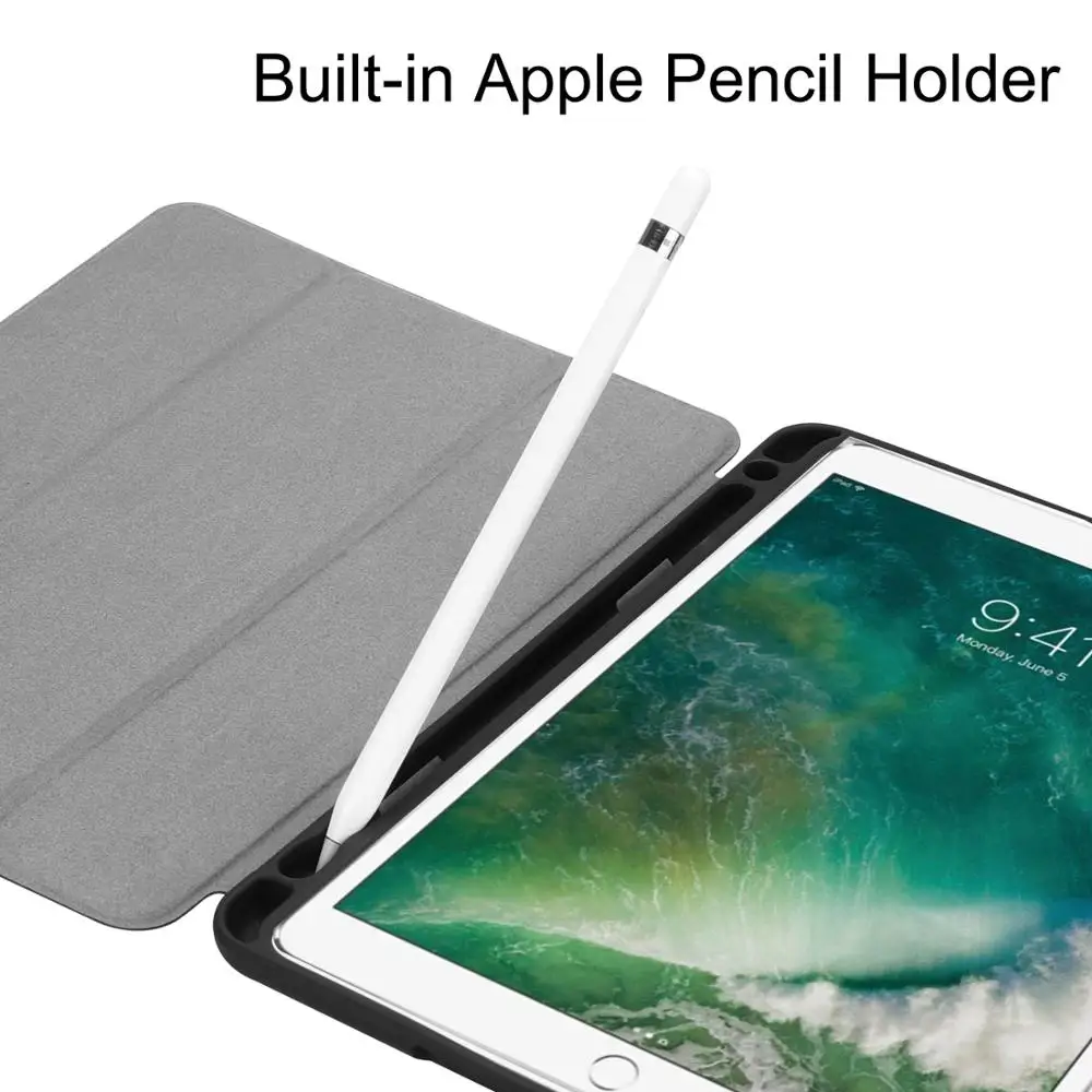 Защитный чехол GLIGLE для iPad 9 7 2017 2018 подставка Air/Air 2 со слотом карандаша + подарок