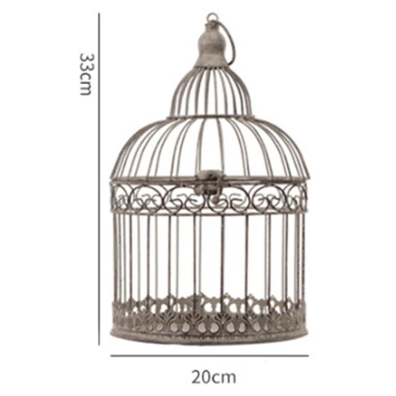 

European Retro Bird Cage Wrought Iron Decoration Home Living Room Decoration Window Display Birdcage Decorative