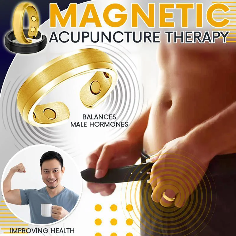 

Energy Magnetic Tourmaline Ring Health Care Jewelry For Man Women Ring Bangle Slimming Product Magnetic Ring