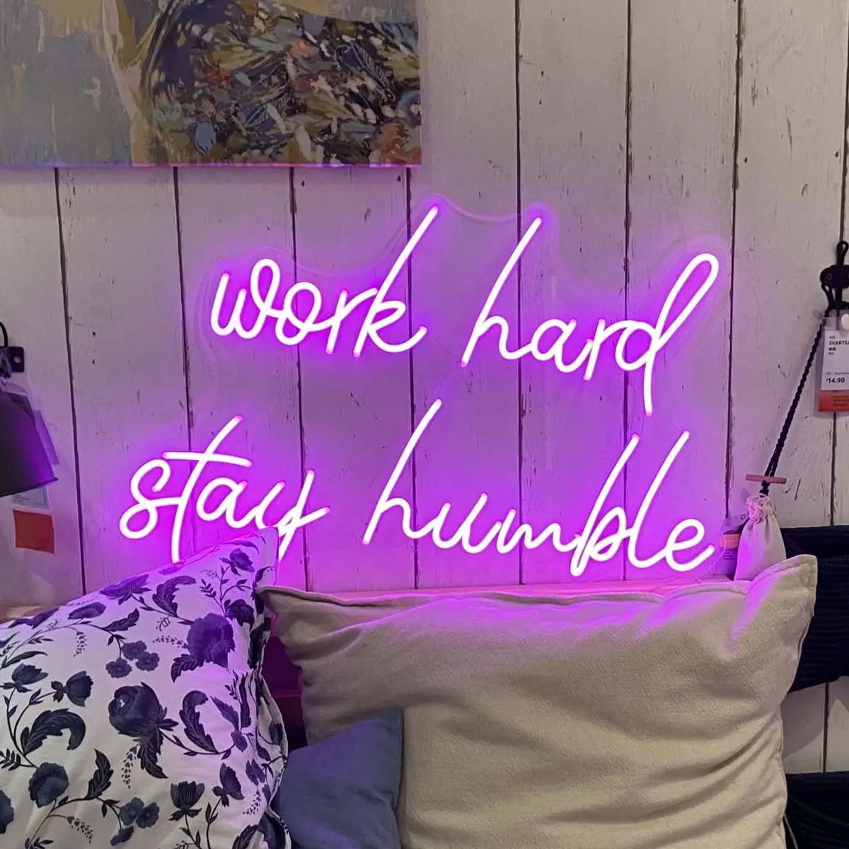 Work Hard Stay Humble Neon Sign Handmade Custom Led Neon Sign,Wedding Light Sign,Neon Gift Personalized