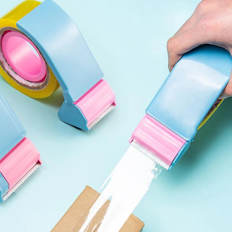 

New Plastic Sealing Packer Tape Dispenser Packaging Parcel Roller Tape Cutter