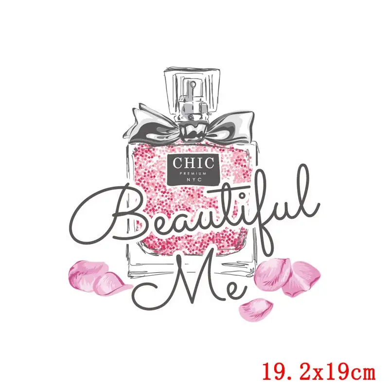 Сделай Сам флакон цветок духи патчи аппликация на одежде железо переноске для