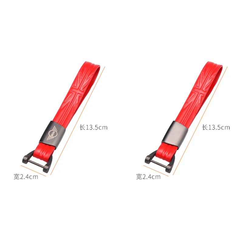 Стайлинг автомобиля кожаный брелок для ключей веревка декор Mini Cooper JCW One S R55 R56 R60 F54