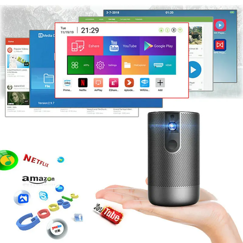 Видеопроектор Vivicine T12 для домашнего кинотеатра 1920x1080 пикселей - купить по