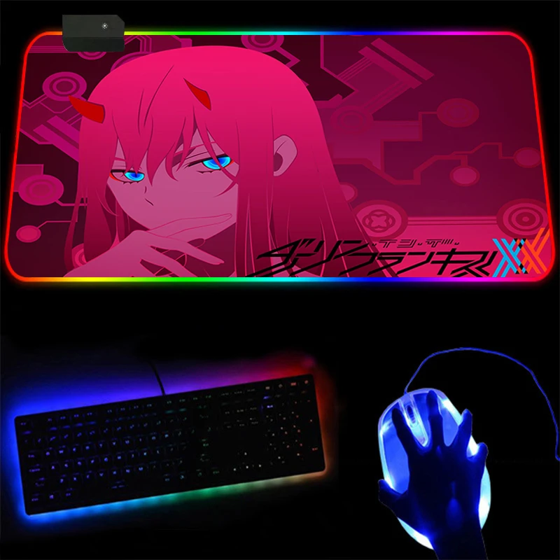 

RGB Colorful LED Lighting Gaming Mouse Pad Mat for PC Laptop 350*250mm