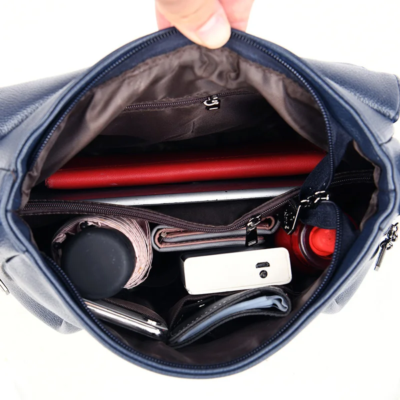 

High Quality PU Leather Women's Handbags Casual Female Shoulder Bags Messenger Bag Luxury designer women's bucket bag 2020 new