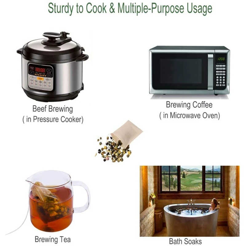 

500 Pack Tea Filter Bags,Disposable Paper Tea Bag with Drawstring for Loose Leaf Tea,Coffee(Natural Color)