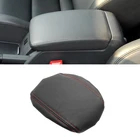 Для VW Golf 6 2010 2011 2012 фотообои с губкой внутренняя центральная консоль автомобиля крышка подлокотника крышка коробки отделка черно-красная линия