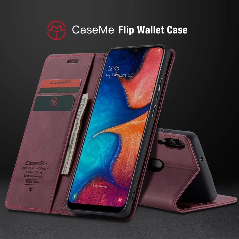 Кожаный чехол для samsung Galaxy A20 A20E A70 A50 A40 A30 A80 металлический чехол с логотипом S10 S10E Plus Роскошный чехол-книжка из искусственной кожи