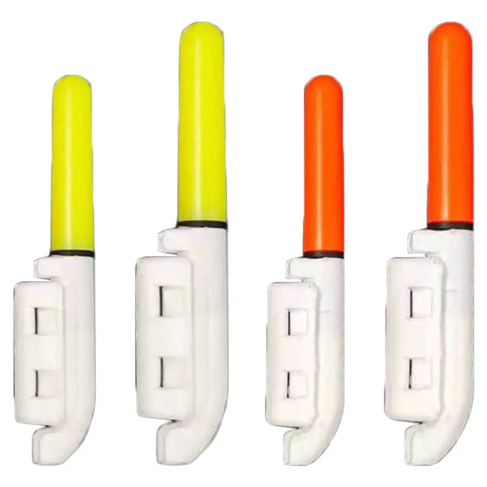 

4PCS Useful Night 425 Battery Float Red/Yellow Fishing Rod Tip Lightstick Bite Alarm Glow Stick Fluorescent Light