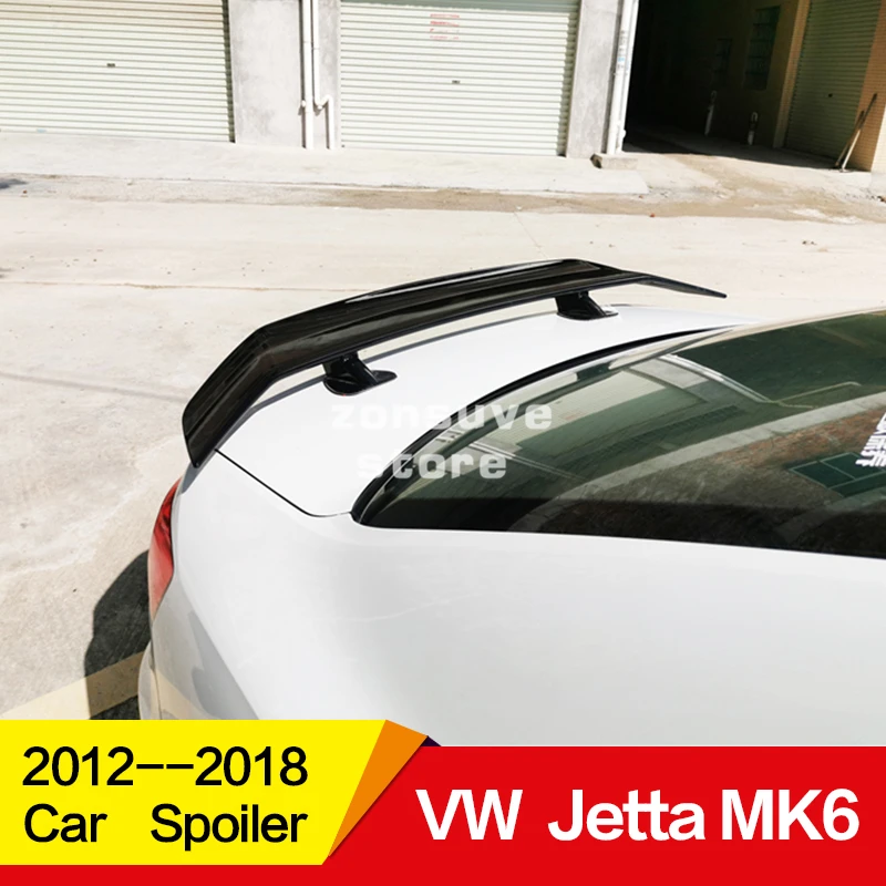Используется для Volkswagen Jetta MK6 спойлер 2012 13 14 15 16 17 18 лет заднего крыла арматура Клея Аксессуары без перфорации