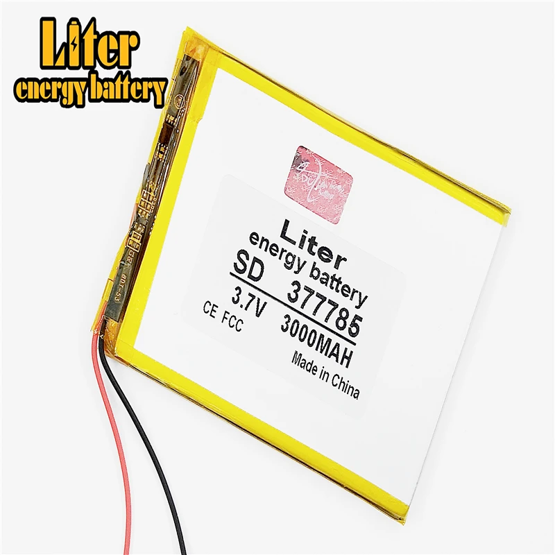 3.7V 3000mAh 377785 Lithium polymer Tablet Battery with protection board For PC | Компьютеры и офис