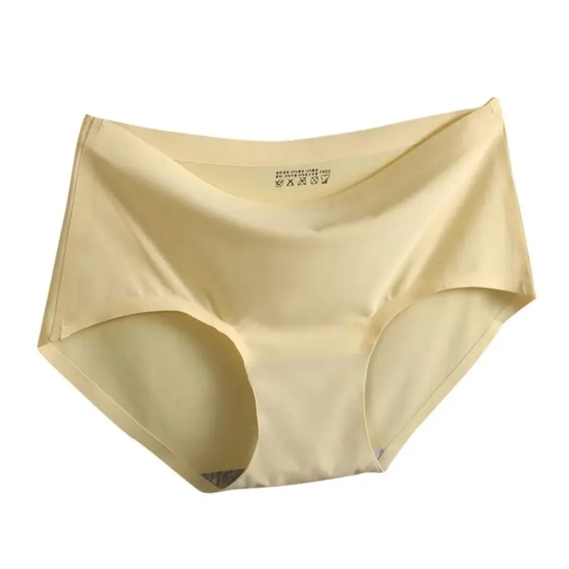 Женские цельнокроеные бесшовные брифы дышащие тонкие трусики нижнее белье |