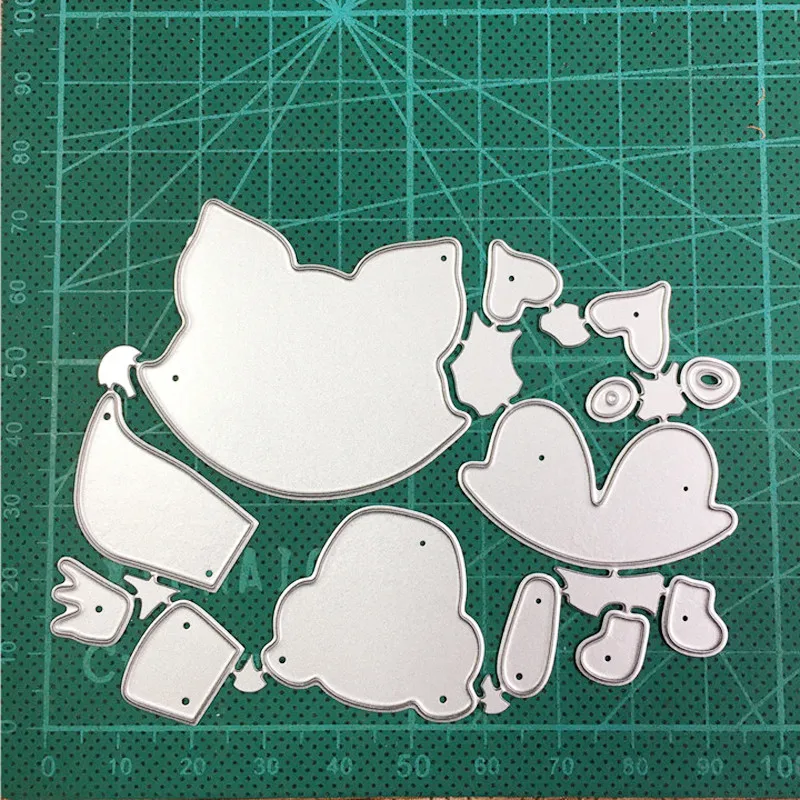 Металлические Вырубные штампы с изображением животных лисы тиснение вырубки