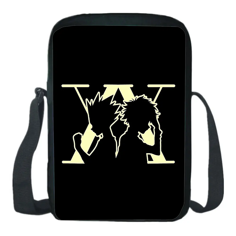 

Anime Hunter X Hunter Messenger Bag Gon Freecss Killua Zoldyck Cosplay Men Cartoon Crossbody Bag Students Shoulder Bags