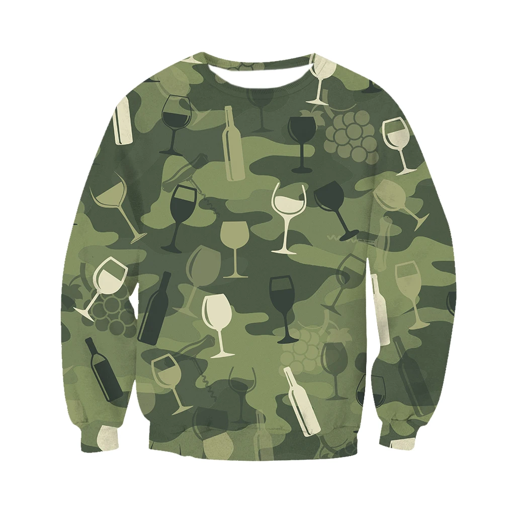 

Men Casual Basic T-Shirt Long Sleeve 3d butterfly Camouflage Print Fashion Slim Tops Tees Comfort Plus Size Men Sports T-Shirt